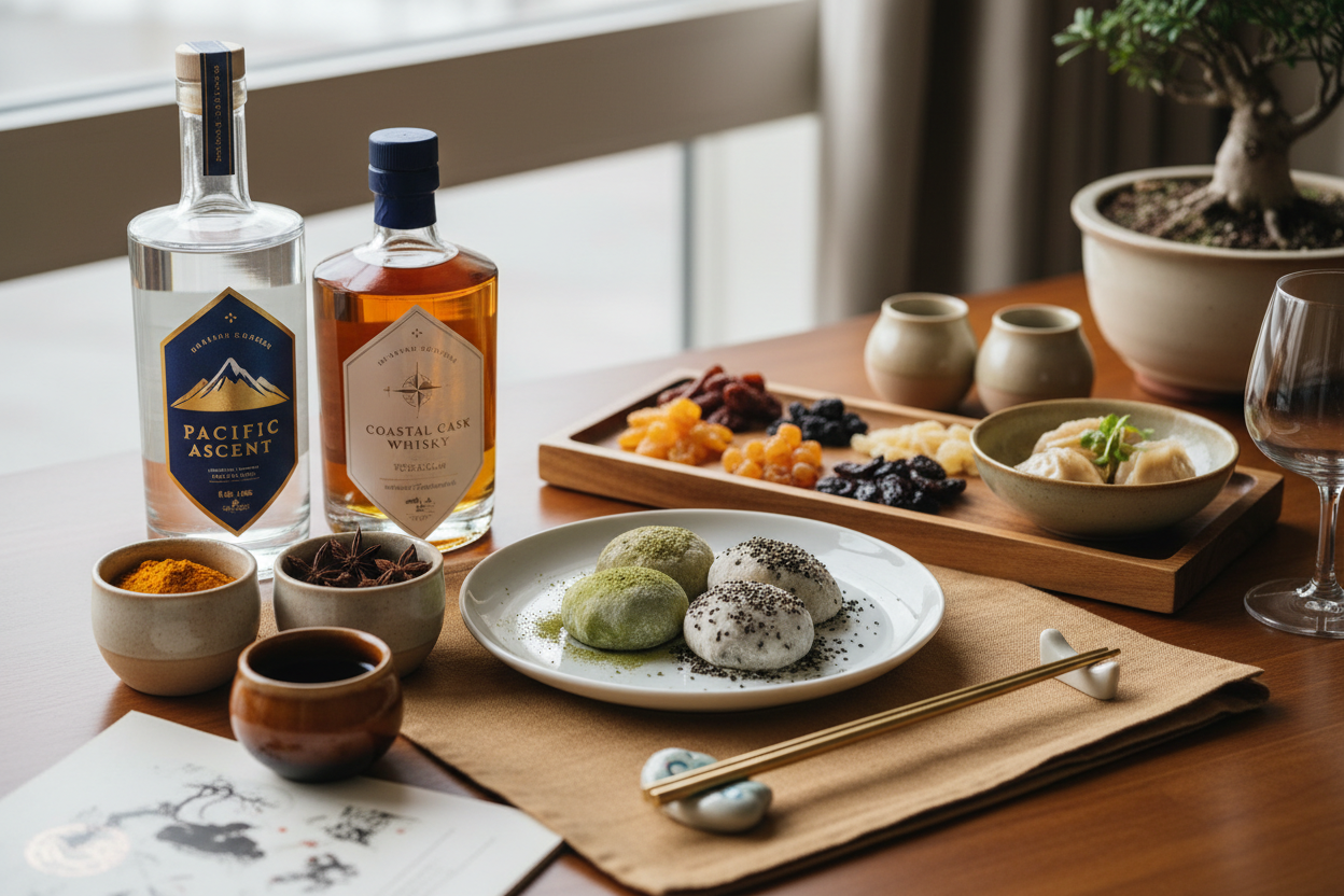 Artisan Asian delicacies with premium BC spirits